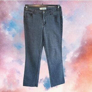 Women's Jeans Size 10 Mid-Rise Denim Stretch Straight Leg FADED Glory EASED 1972
